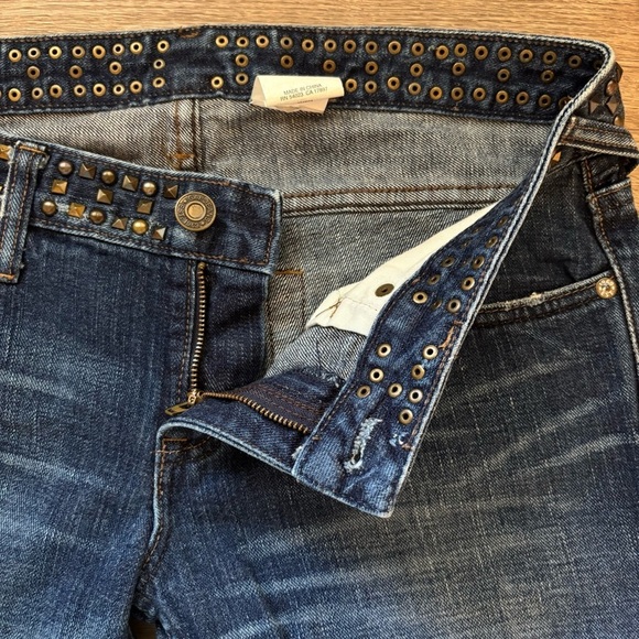 Gap Stud Waist Bootcut Low Rise Denim Jeans Women’s 6 Regular - Picture 6 of 10